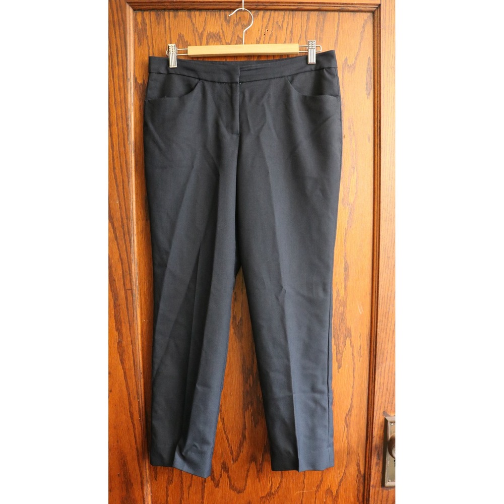 EDWARDS Garment Dress Pants Women Size 6 UL Navy Blue Straight Leg Work Trousers